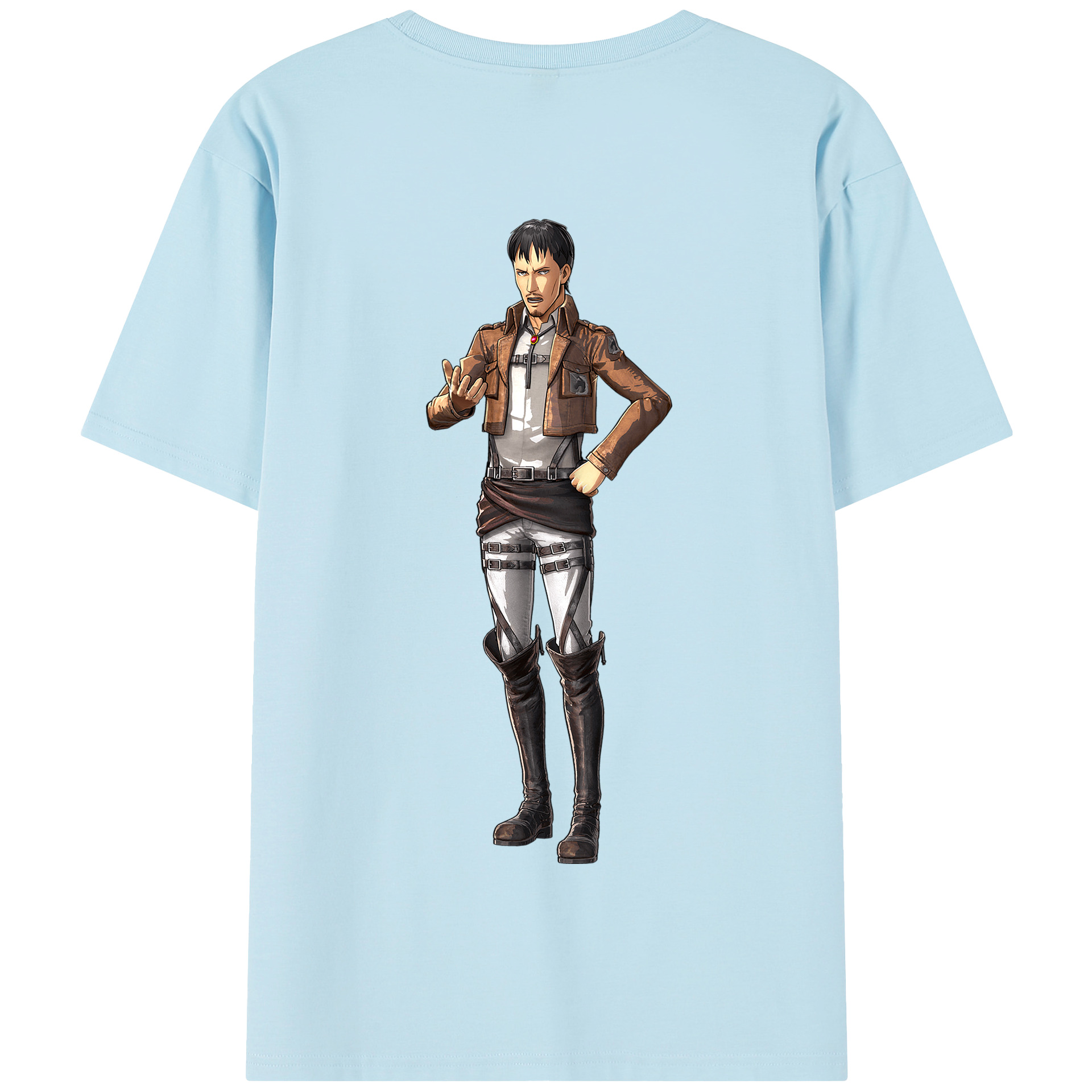 （画像用） 進撃の巨人 Attack on Titan 綿100％半袖Tシャツ（背面プリント）